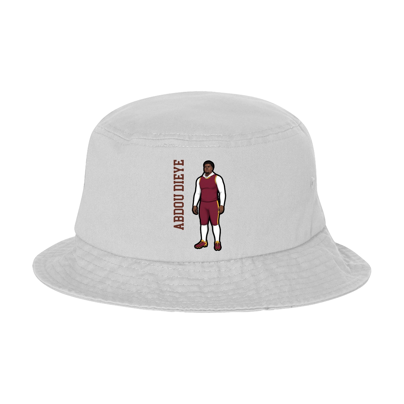 Bucket Cap — Name Vertical in White