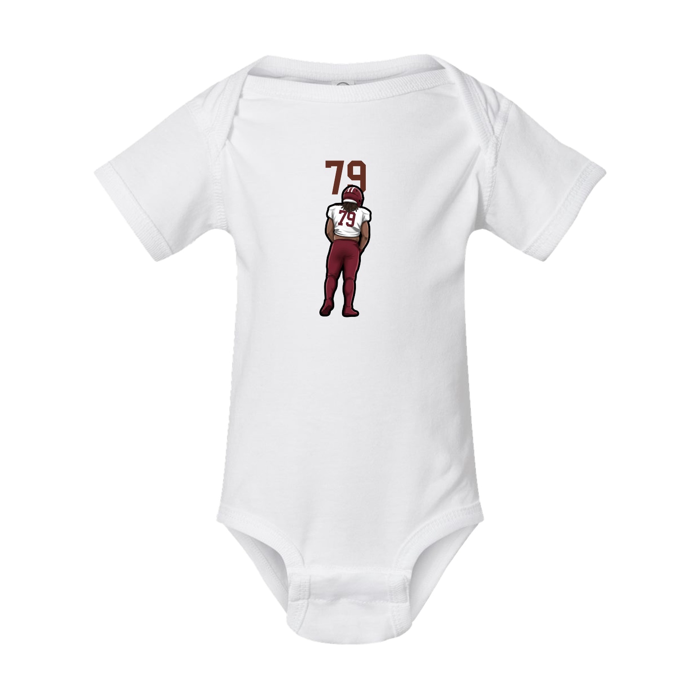 Baby Onesie — Number Top in White