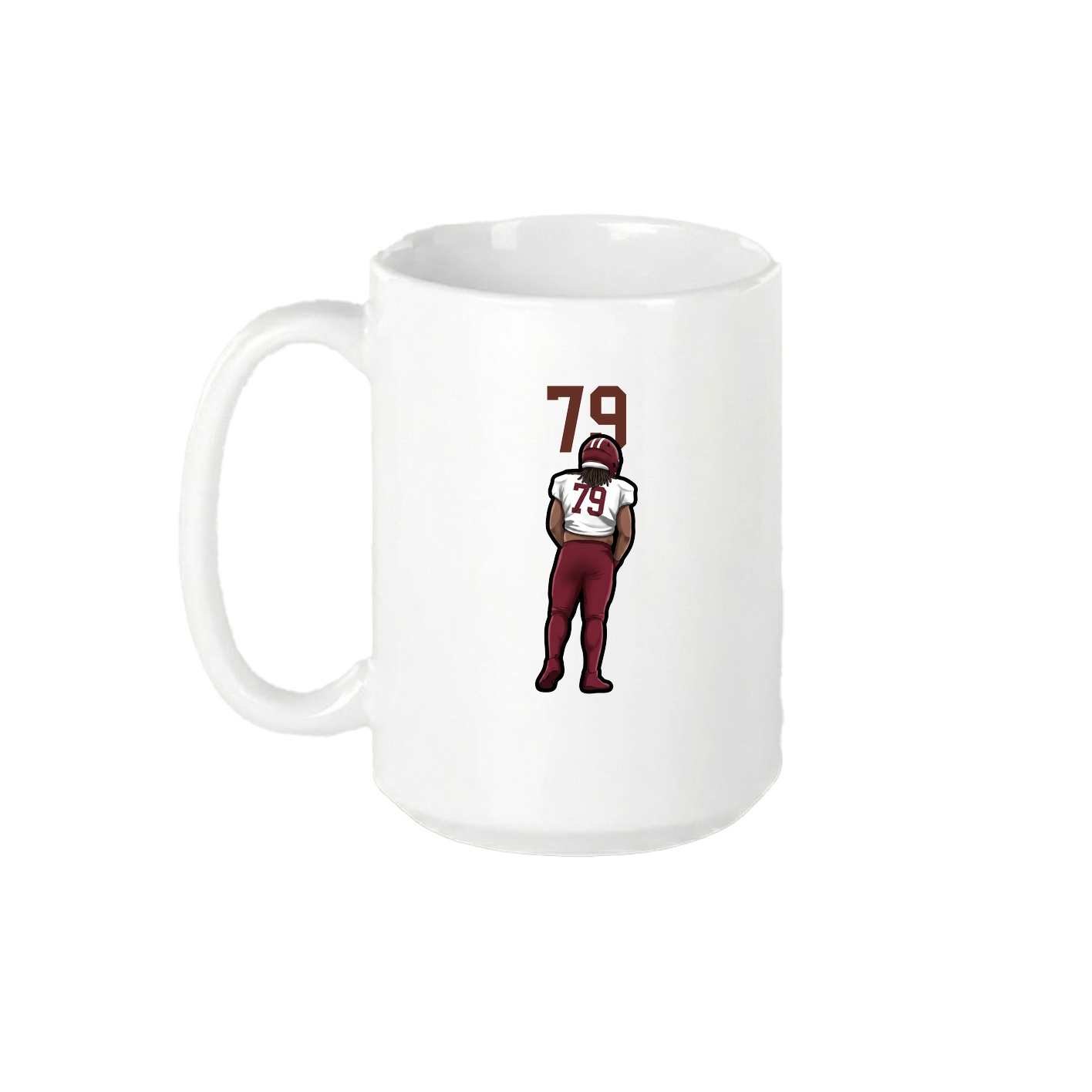 15oz Coffee Mug — Number Top in White