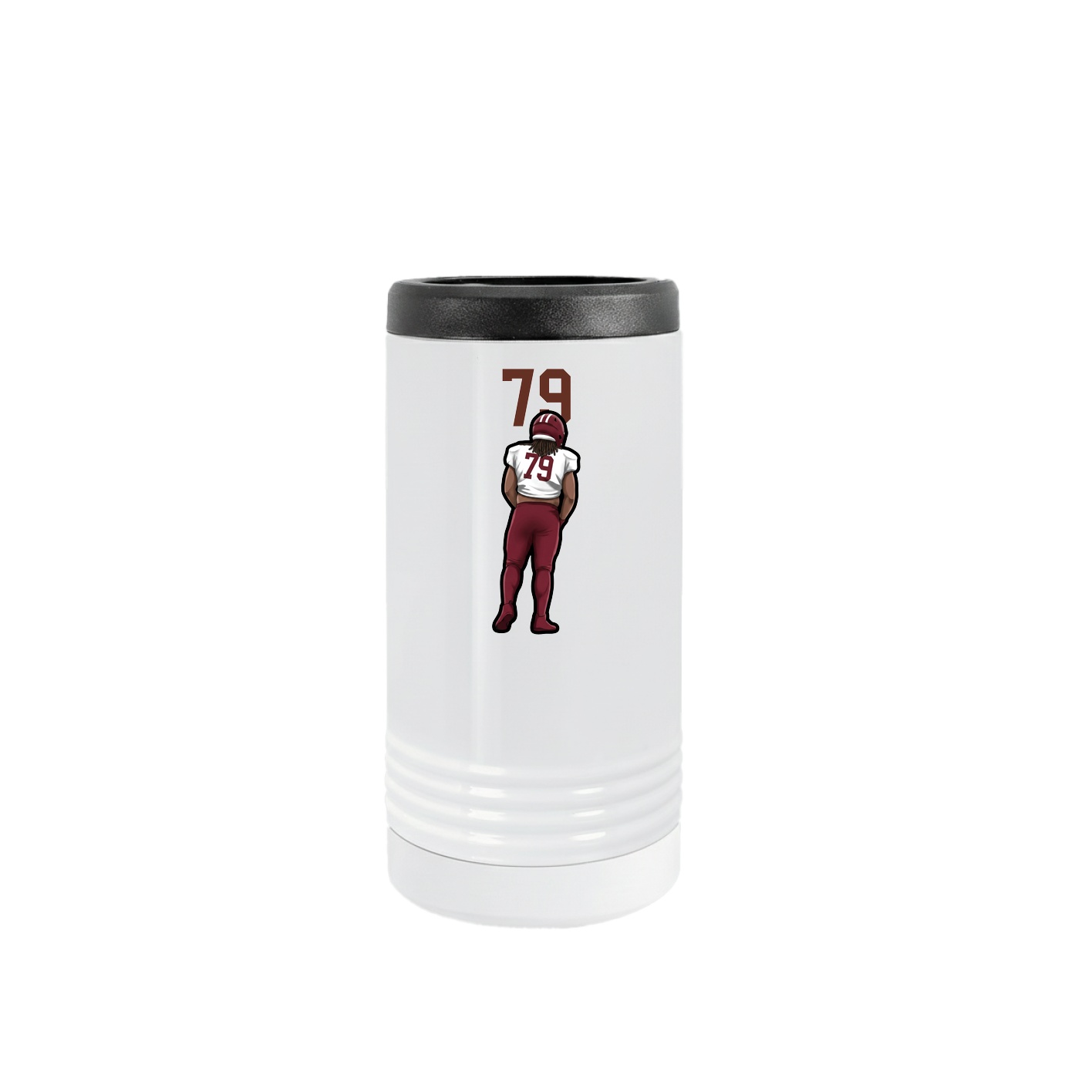 Slim Beverage Holder — Number Top in White