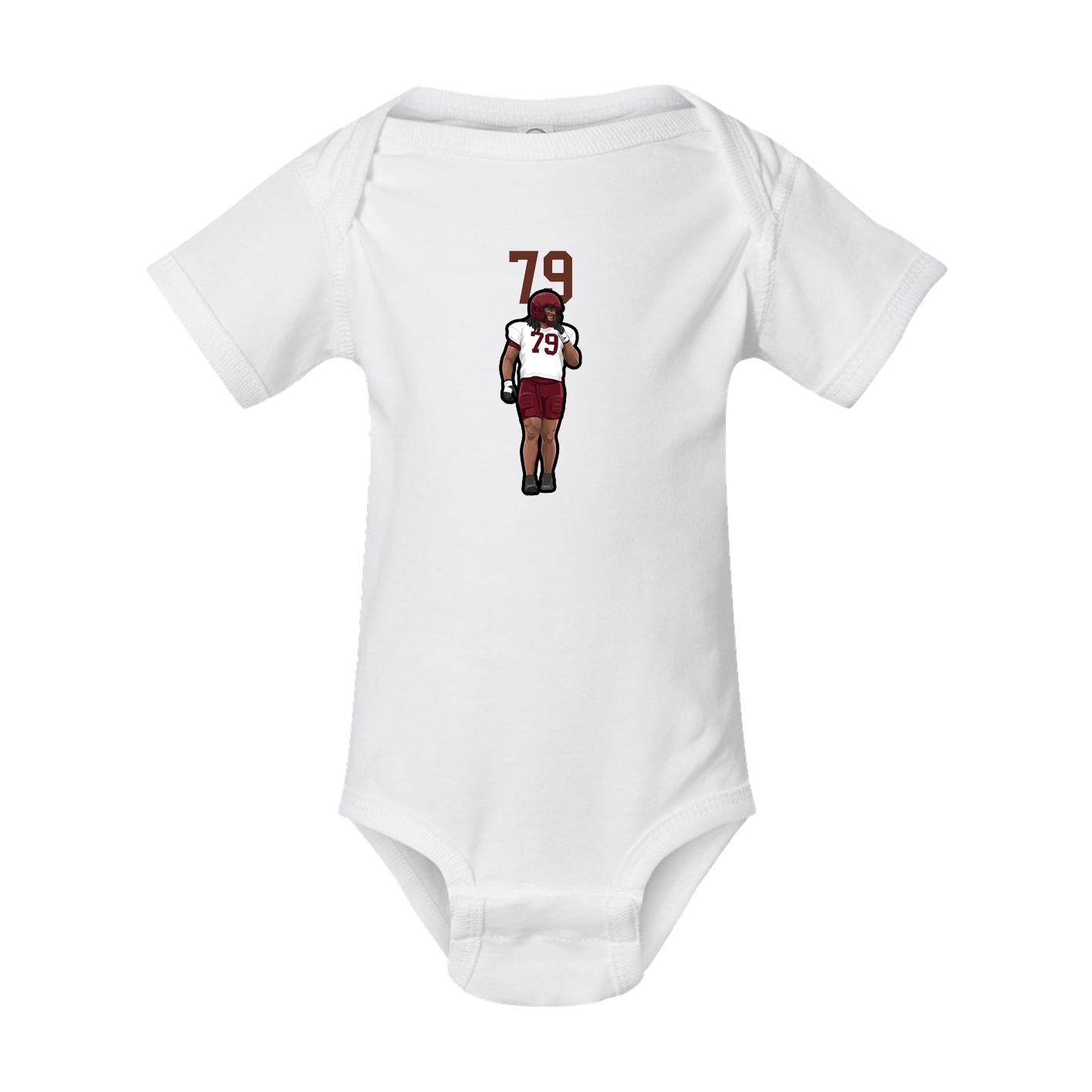 Baby Onesie — Number Top in White
