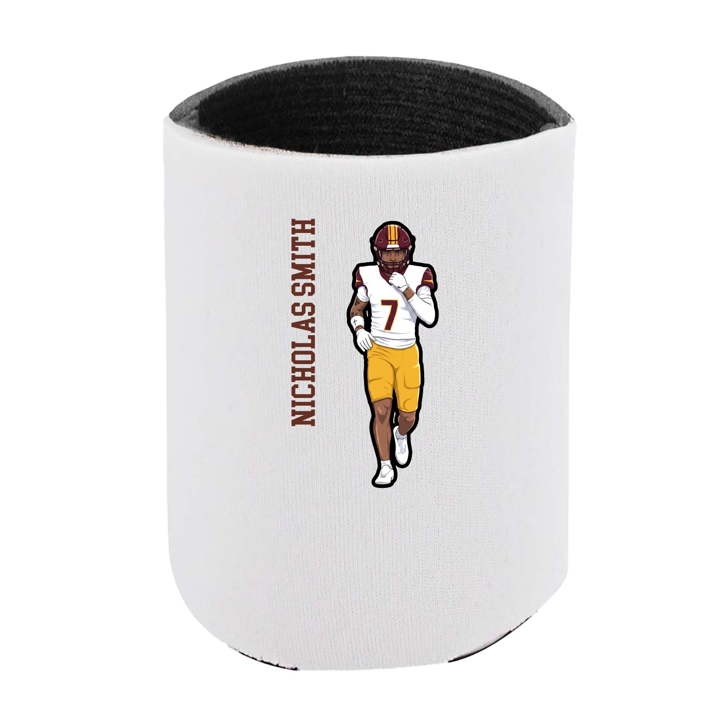 Can Holder — Name Vertical in White
