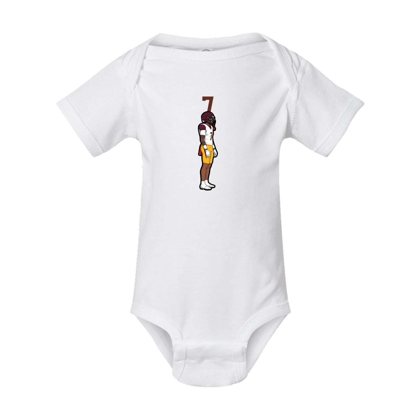 Baby Onesie — Number Top in White