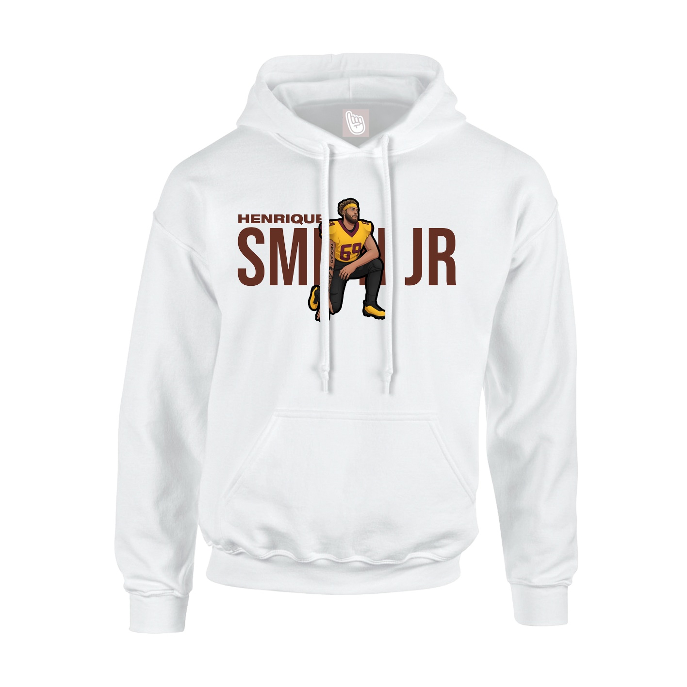 Youth Hoodie — Player Name in White
