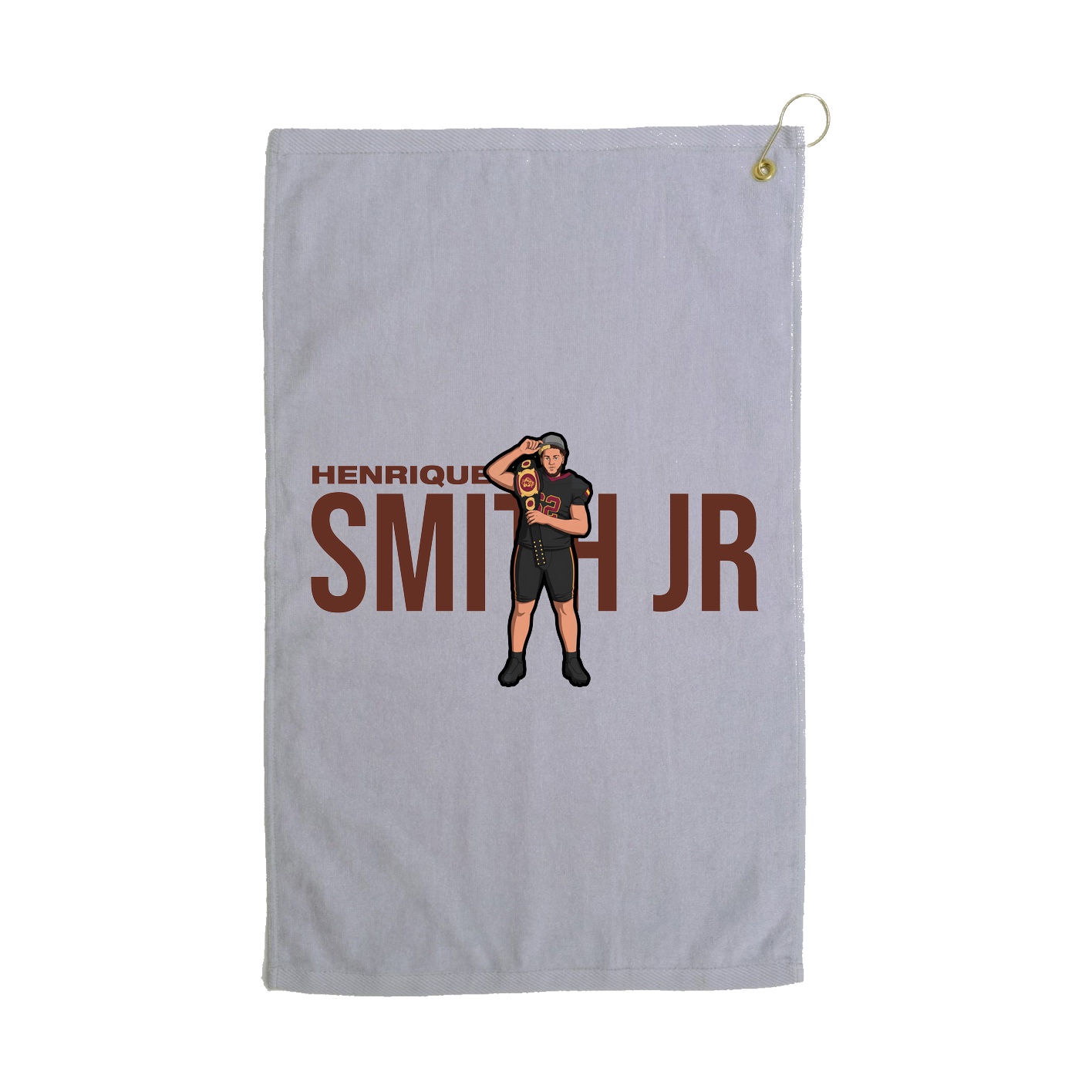 Golf Towel — Player Name in Grey