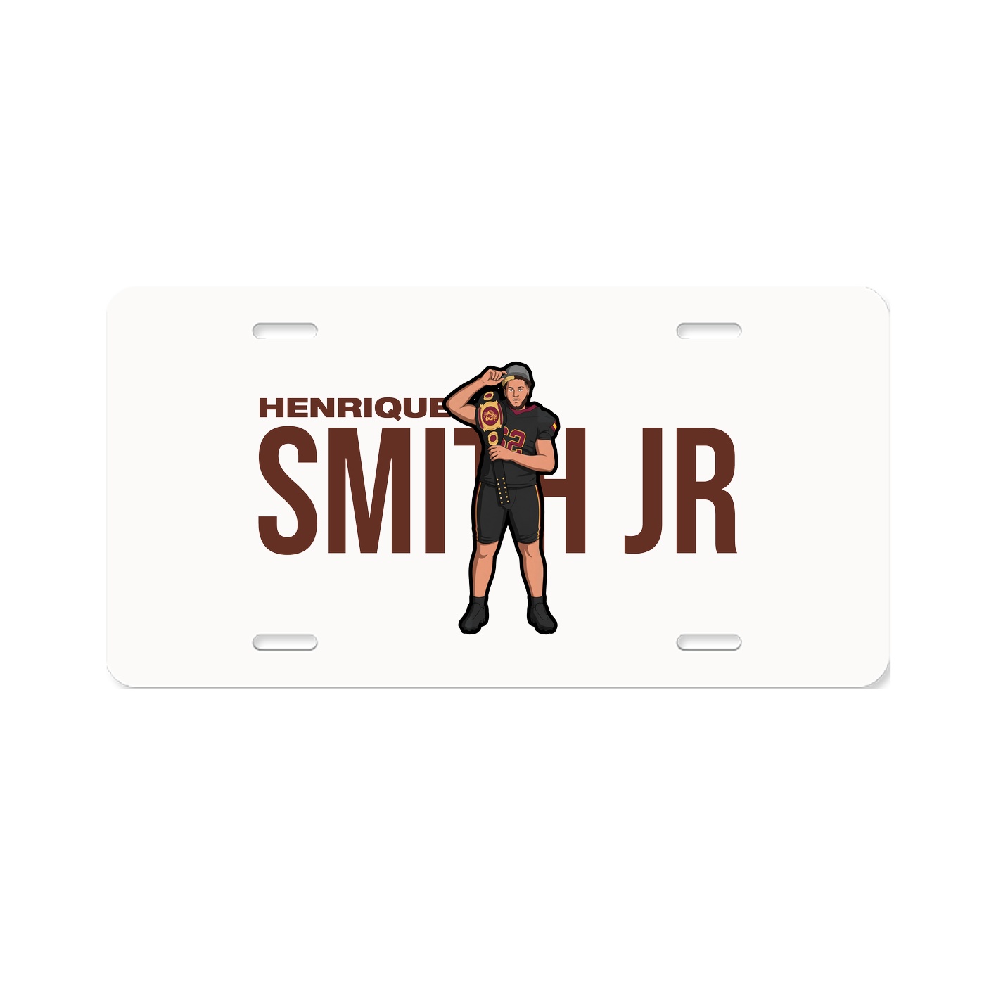 License Plate — Player Name in Classic