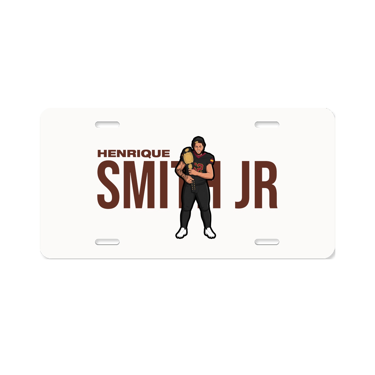 License Plate — Player Name in Classic