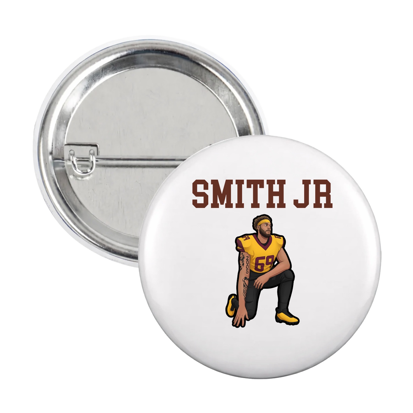 Game Day Button — Shirsey in White