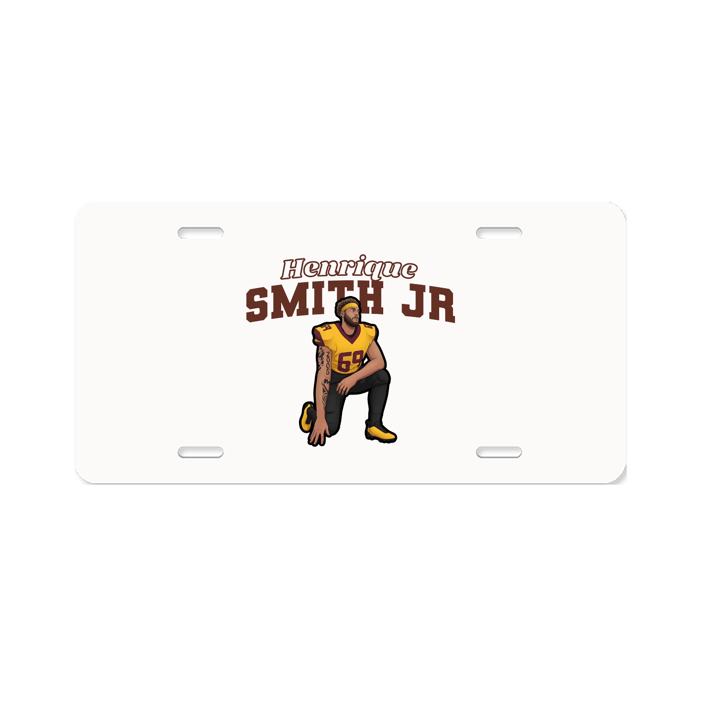 License Plate — Name Arch in Classic