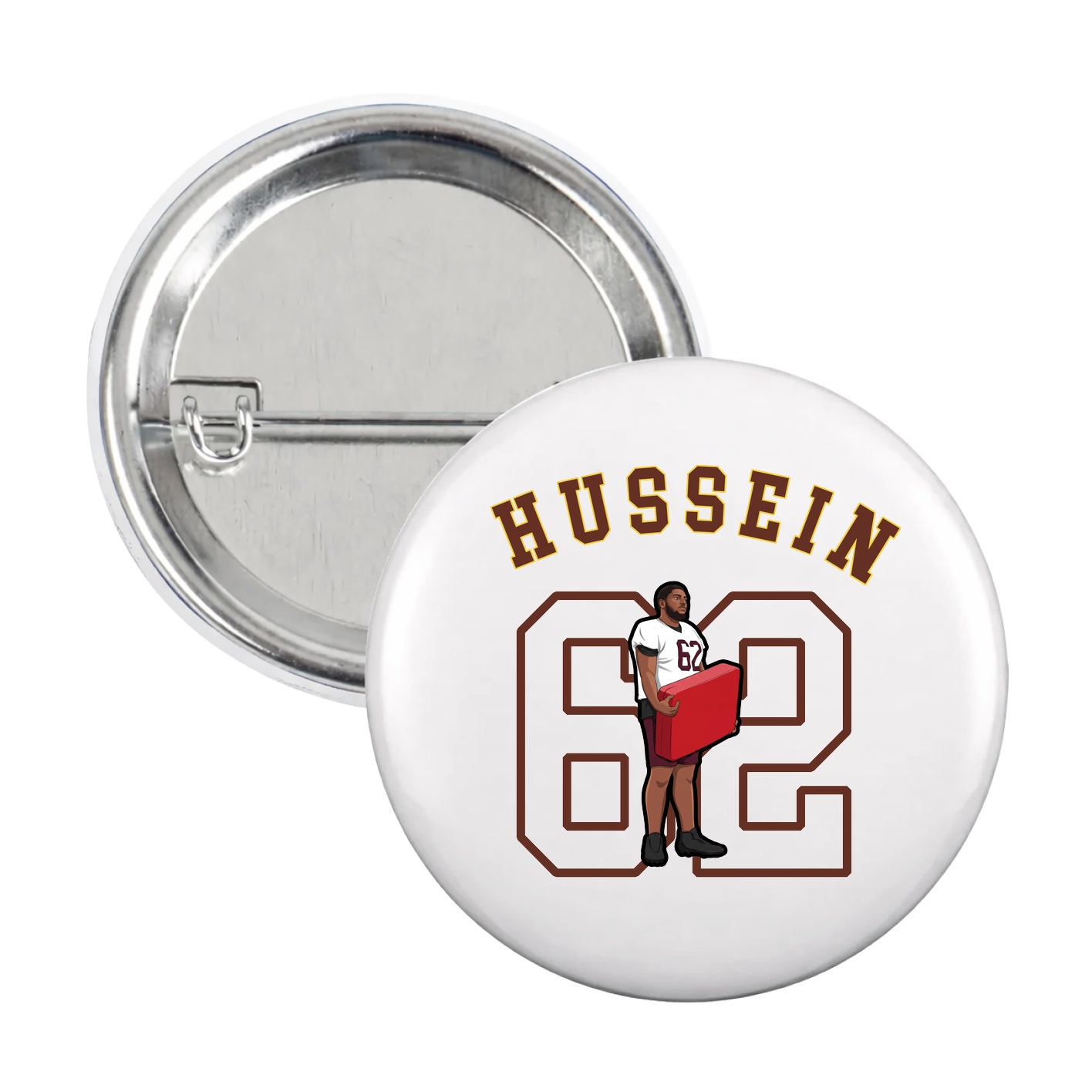 Game Day Button — Shirsey Arch in White