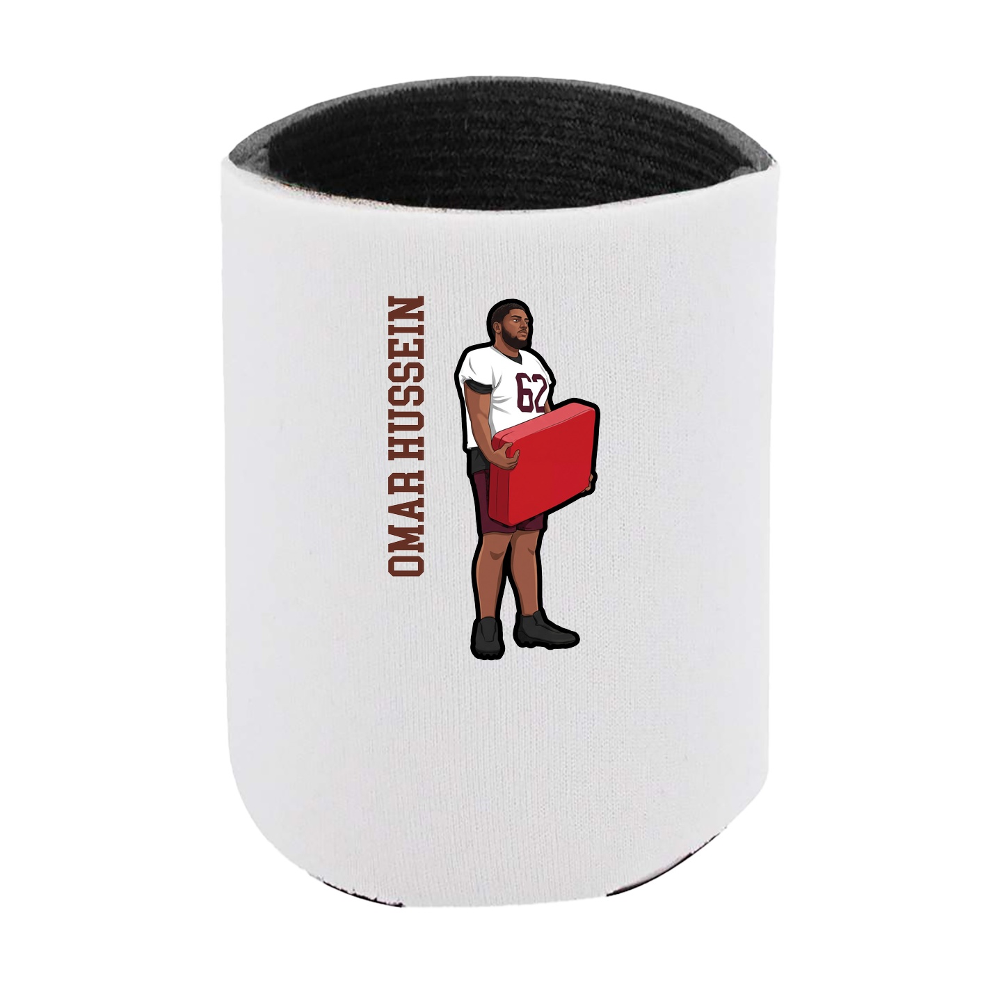 Can Holder — Name Vertical in White