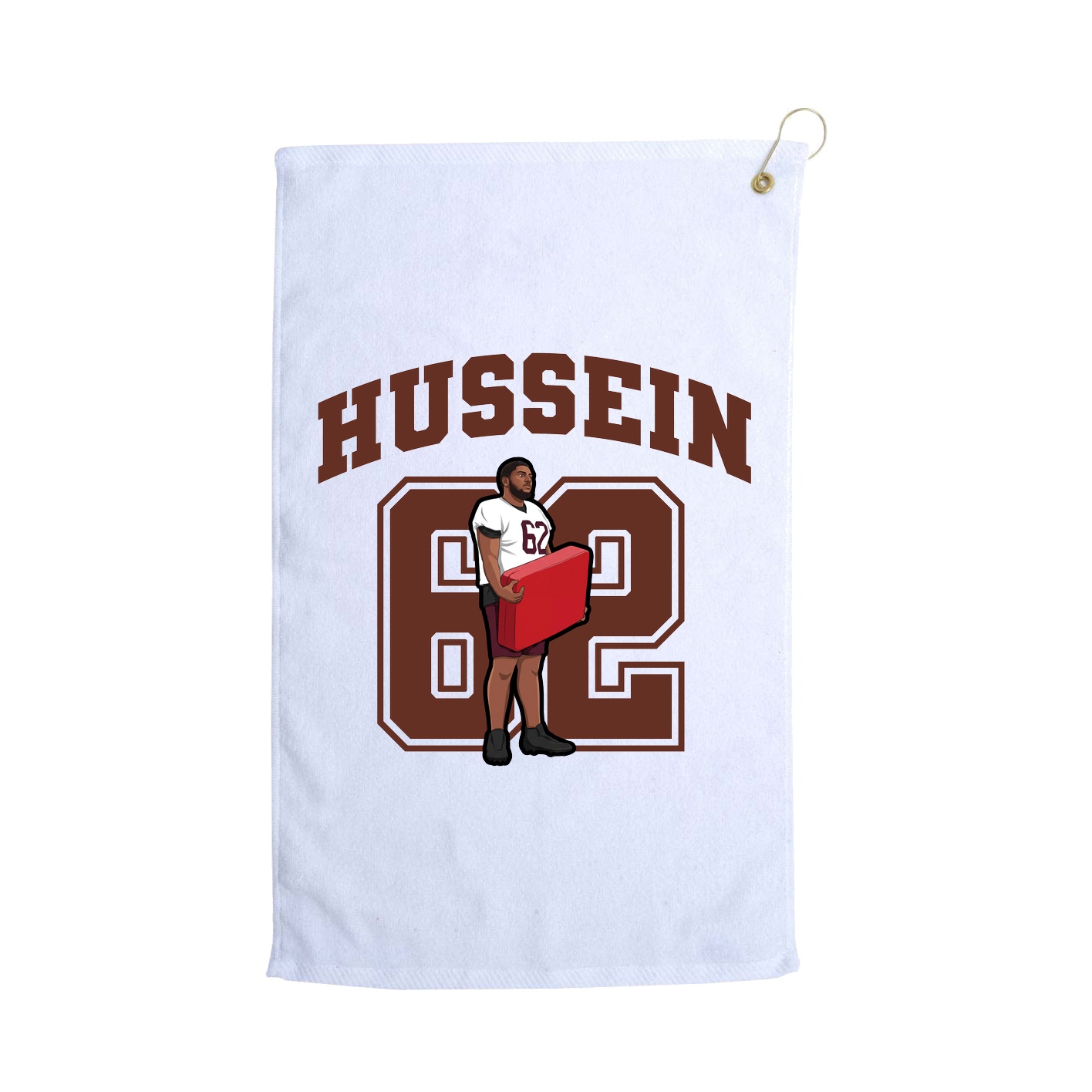 Golf Towel — Number in White
