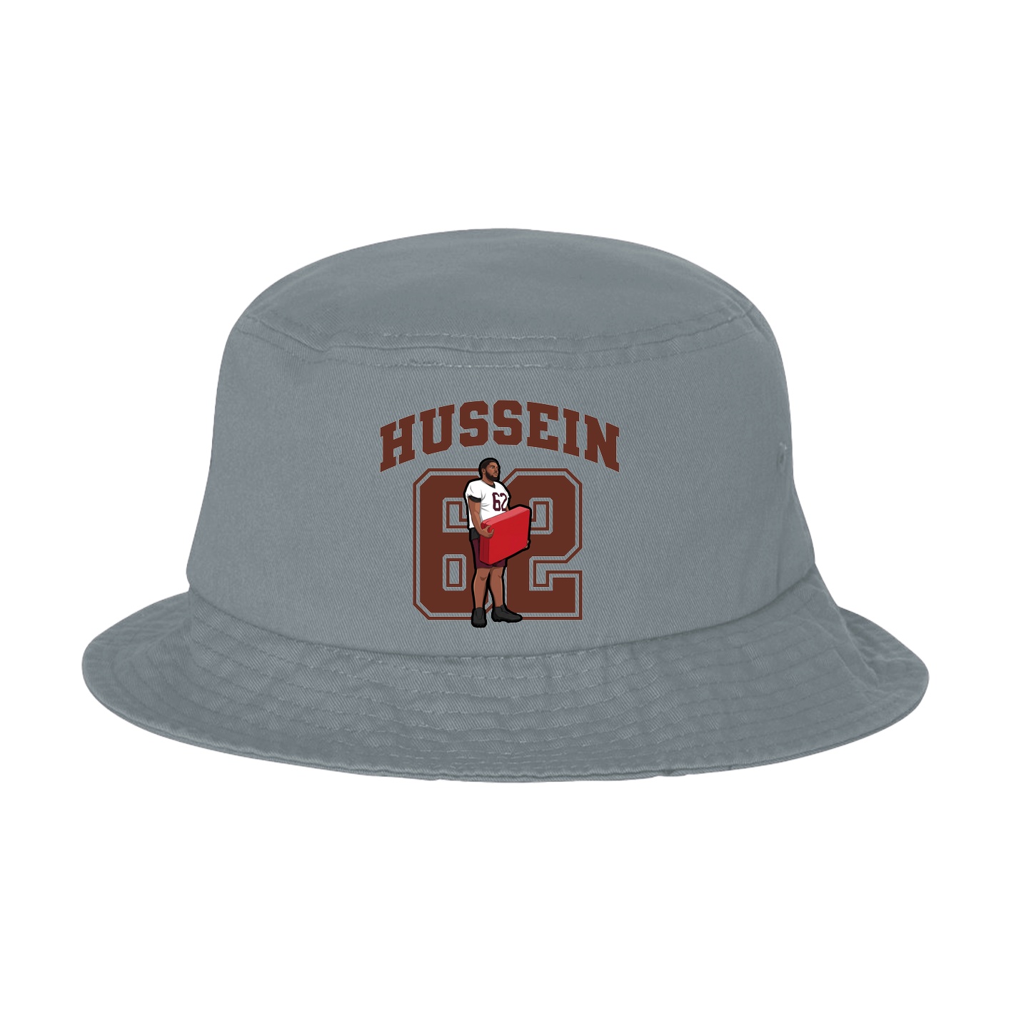 Bucket Cap — Number in Grey