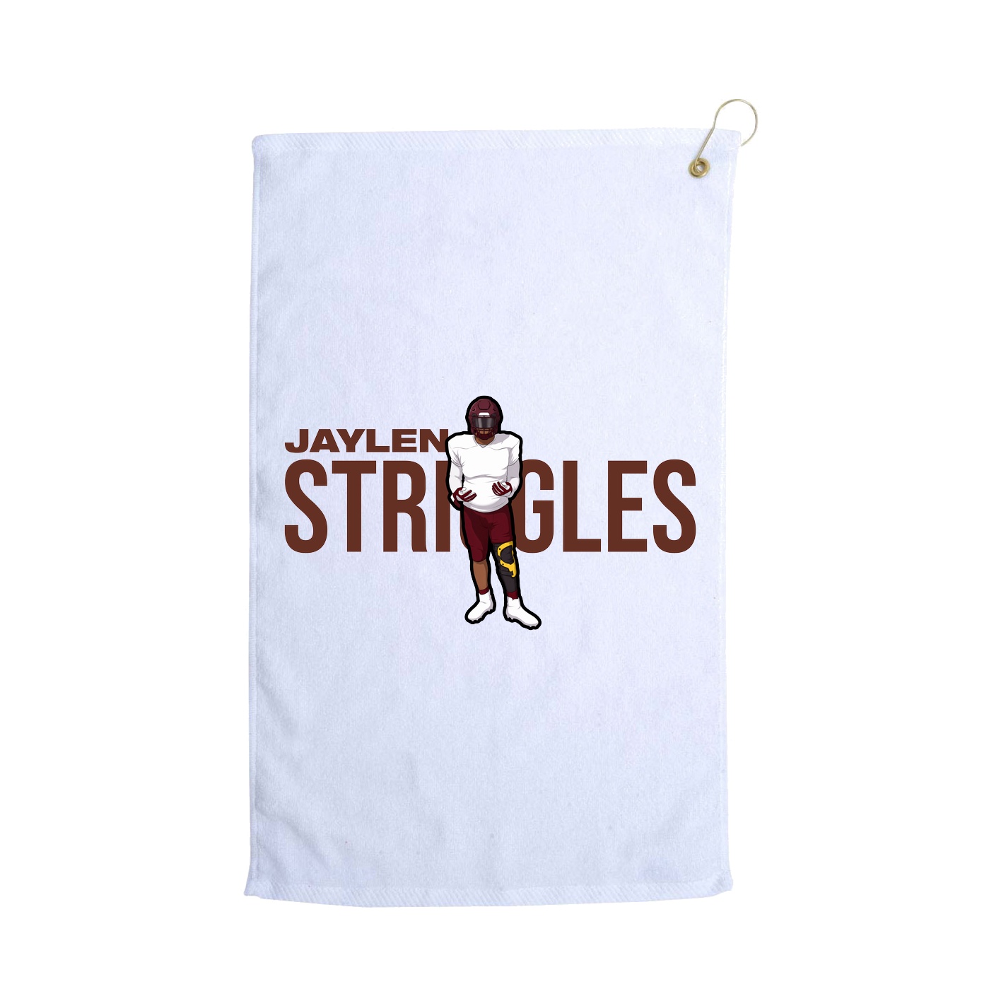 Golf Towel — Player Name in White