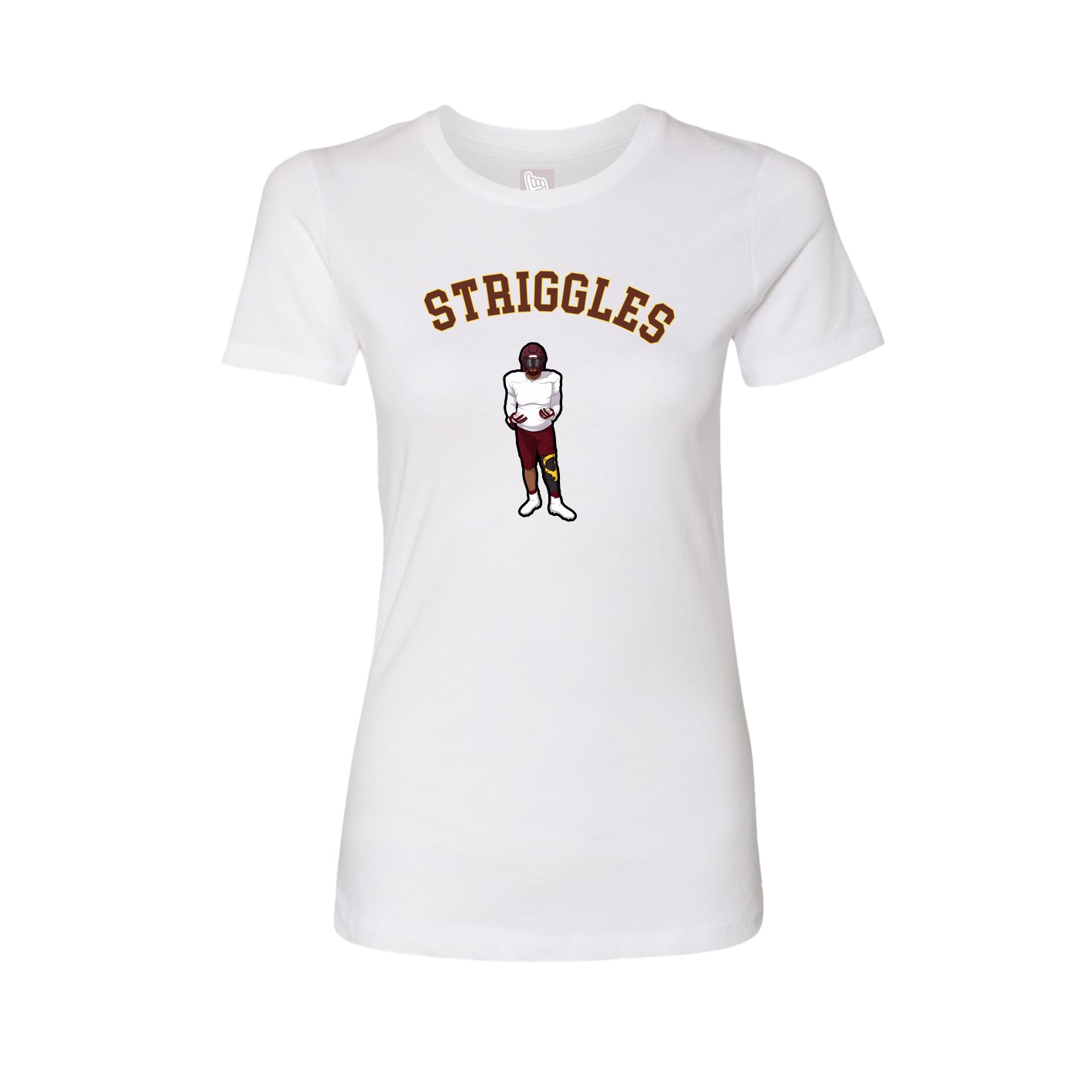 Fitted Women's Tee — Shirsey Arch in White