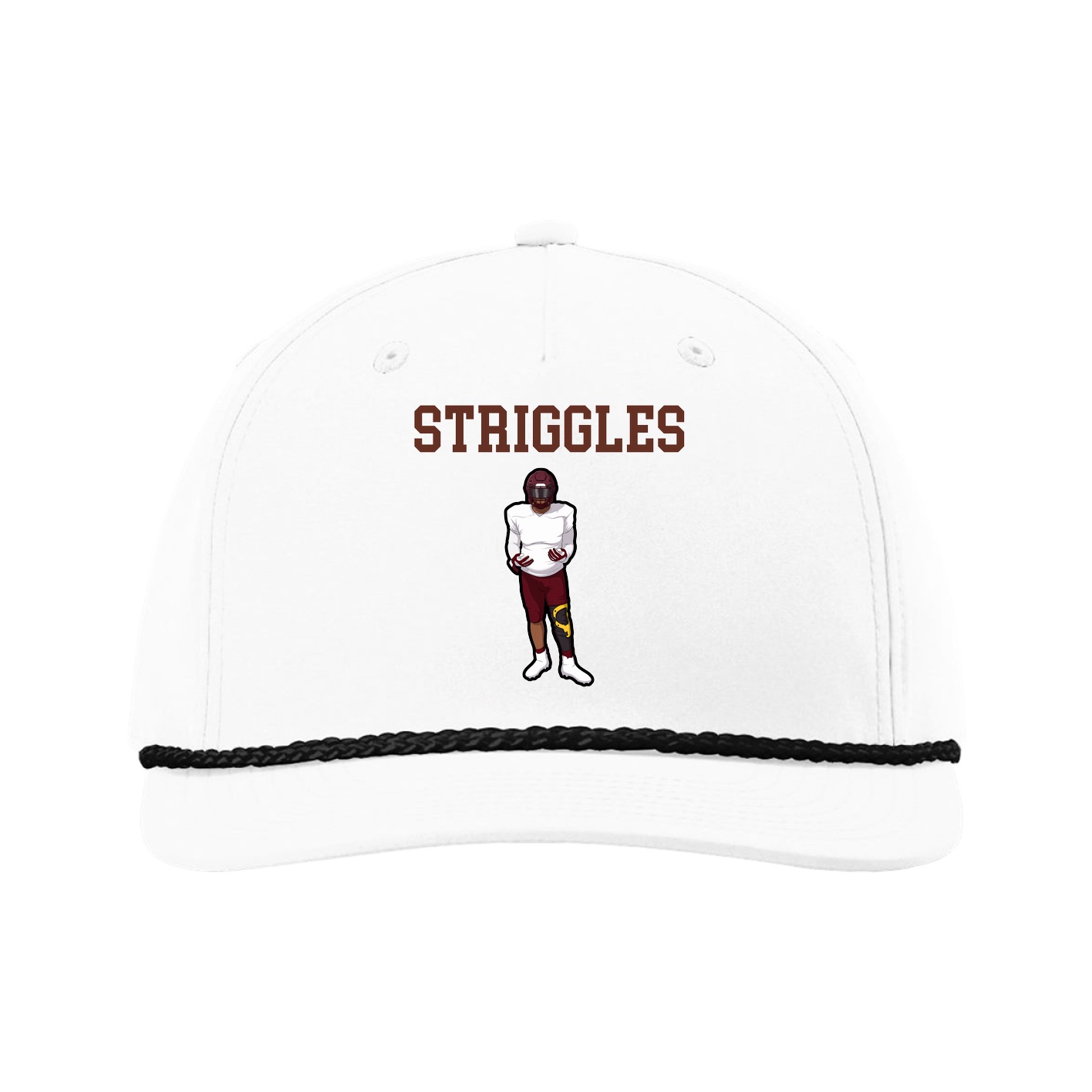 Five-Panel Classic Rope Cap — Shirsey in White