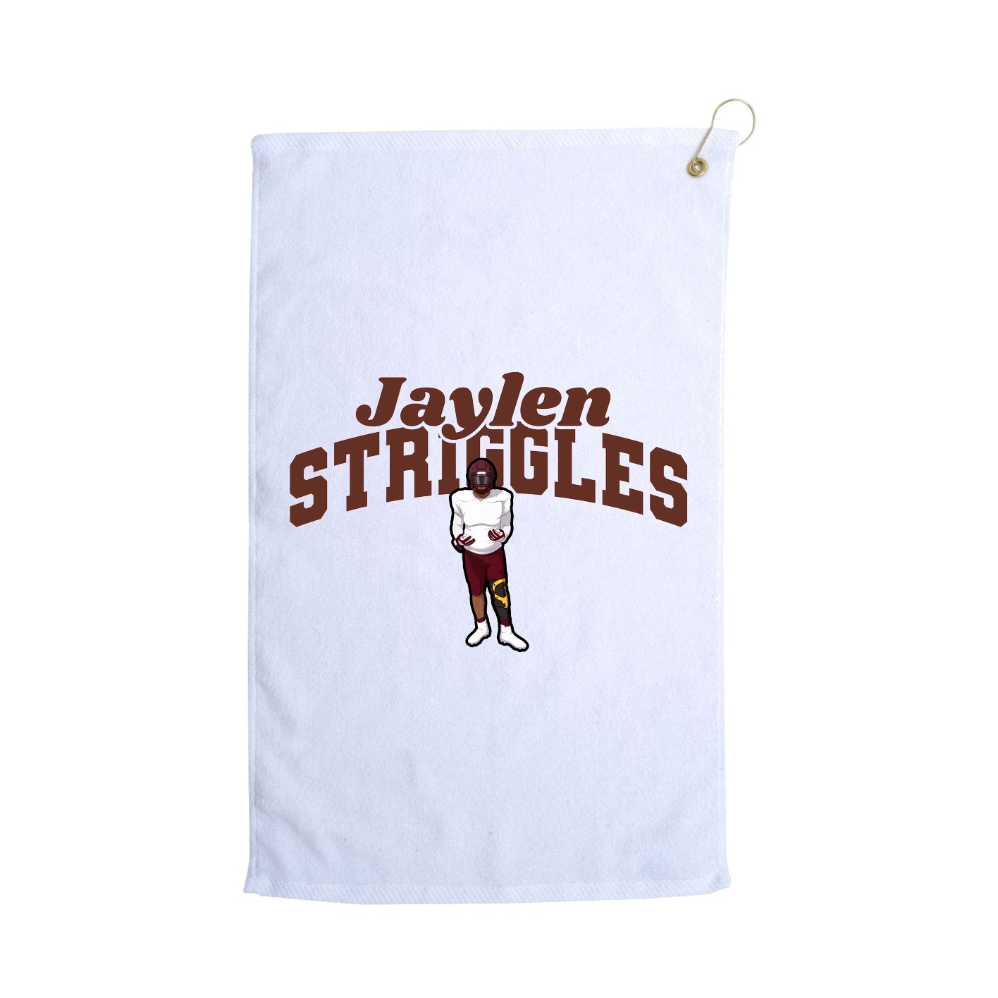 Golf Towel — Signature Arch in White