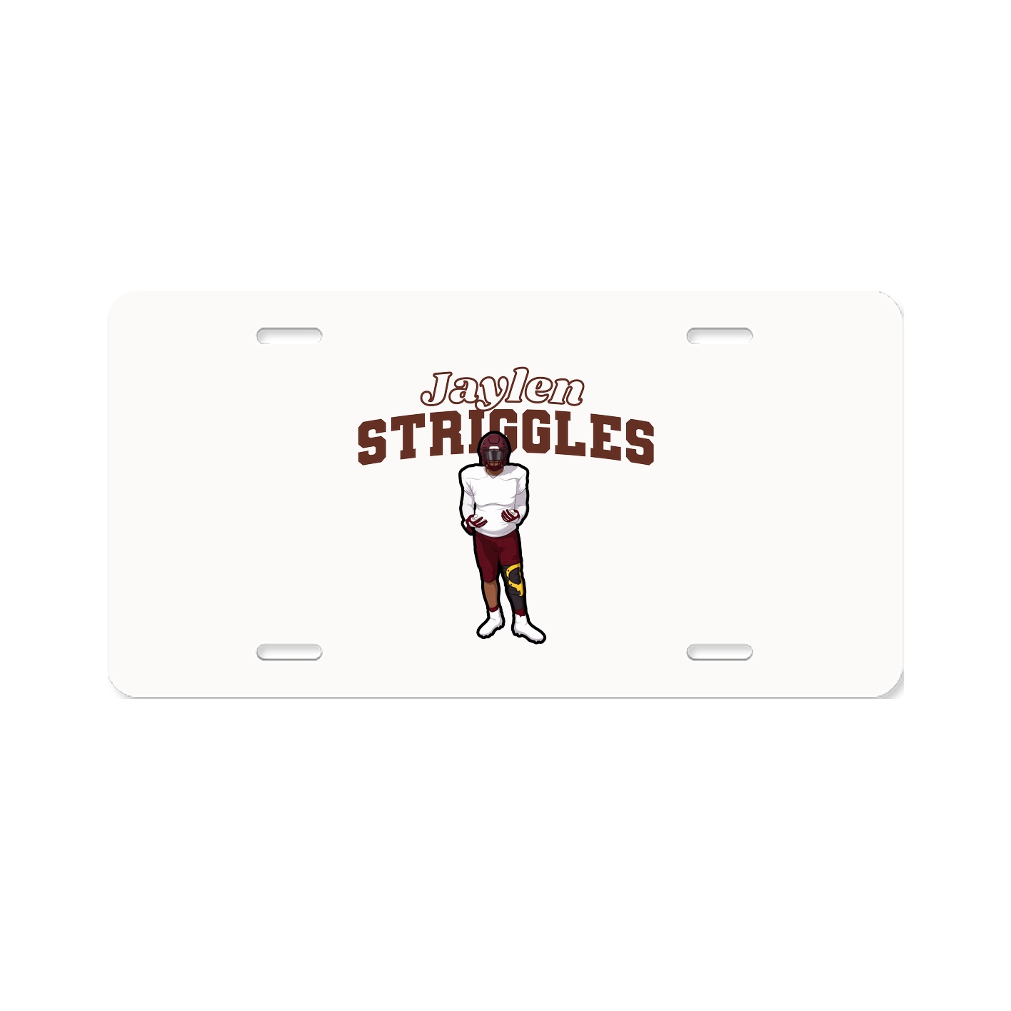 License Plate — Name Arch in Classic