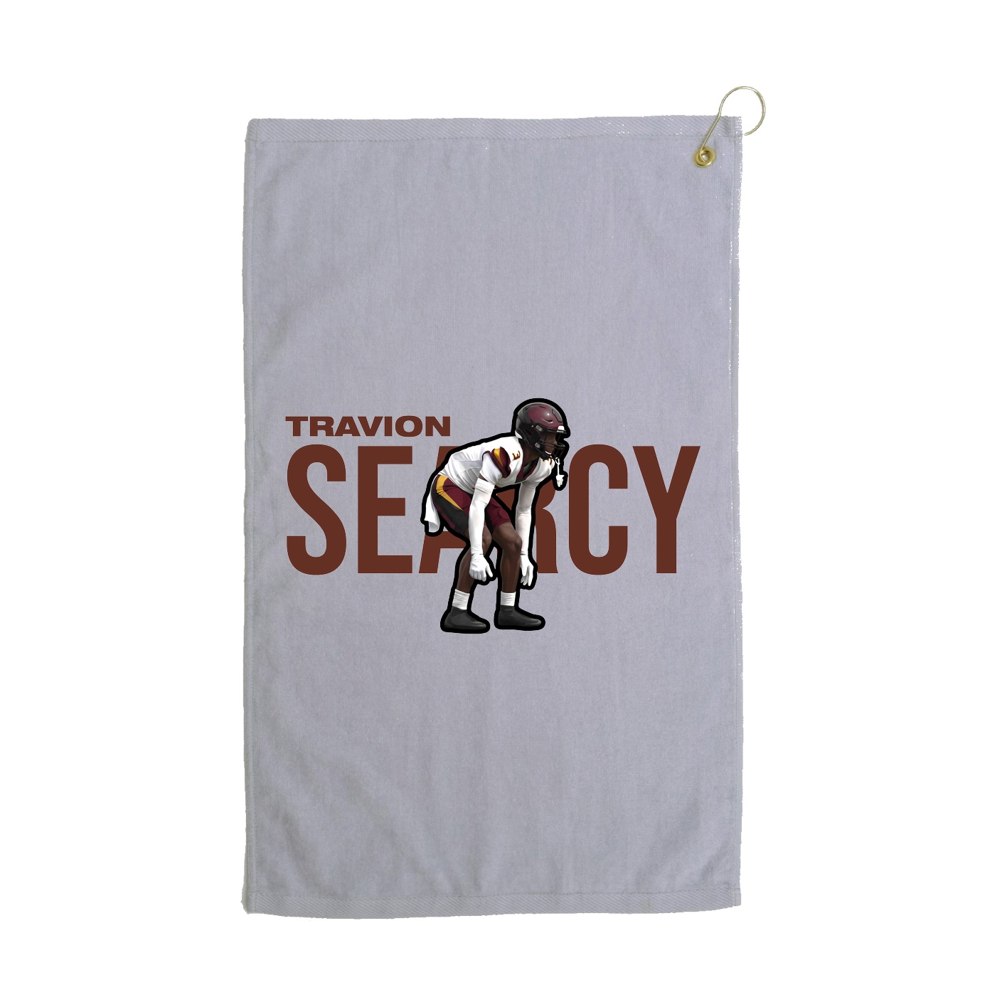Golf Towel — Player Name in Grey