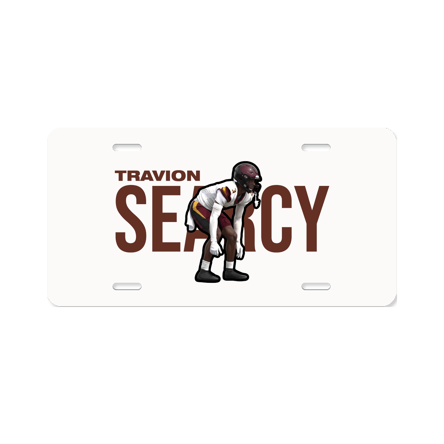 License Plate — Player Name in Classic