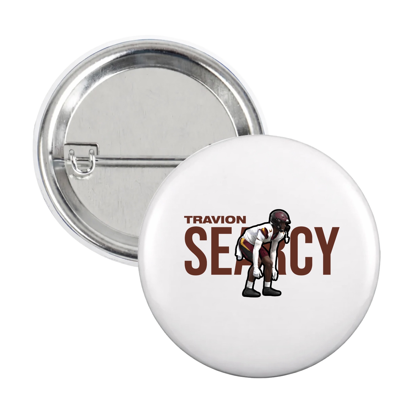 Game Day Button — Player Name in White