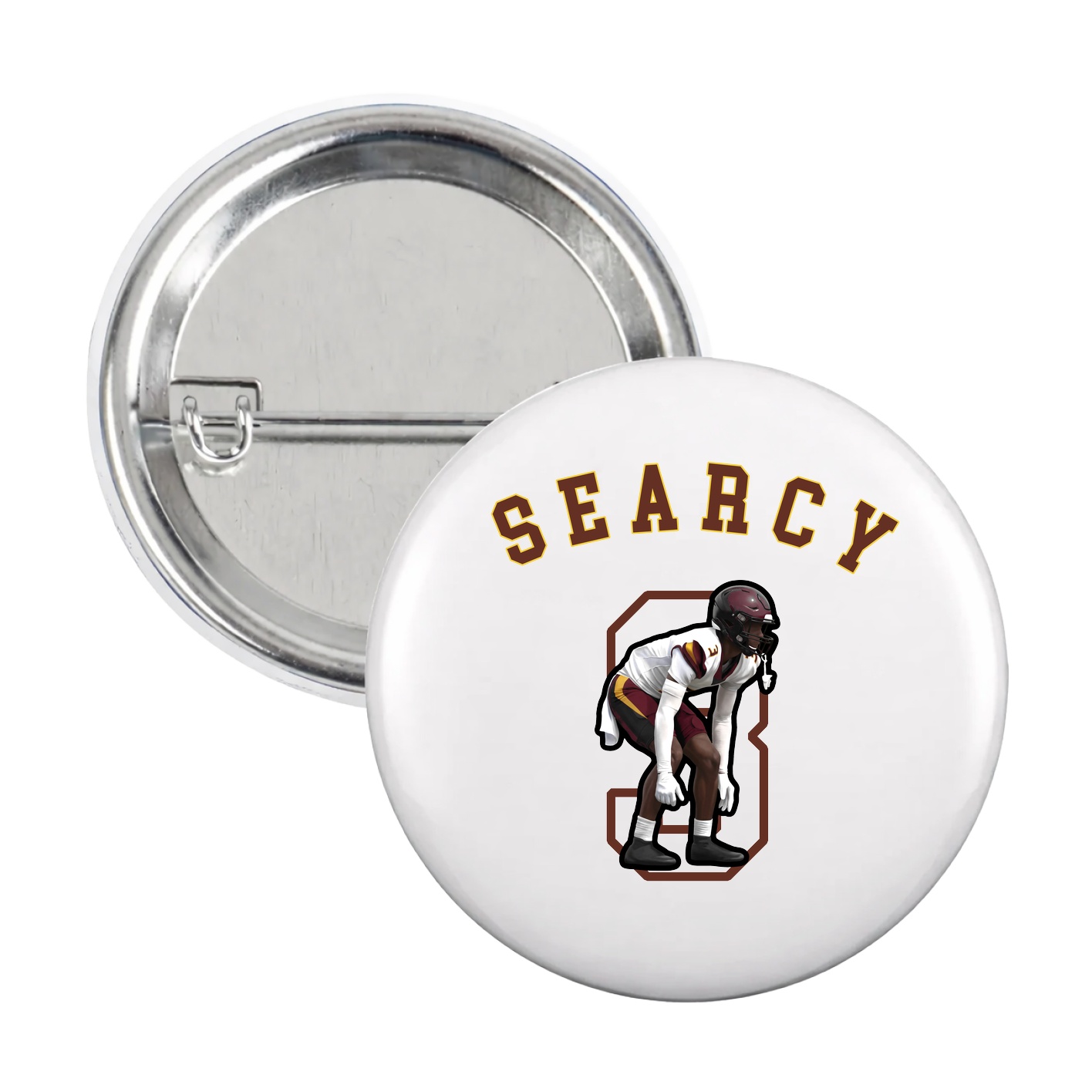 Game Day Button — Shirsey Arch in White