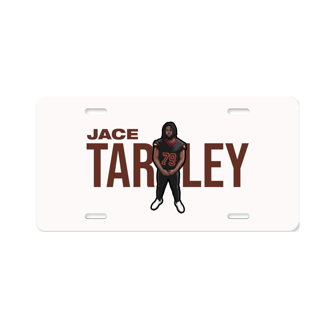 License Plate — Player Name in Classic