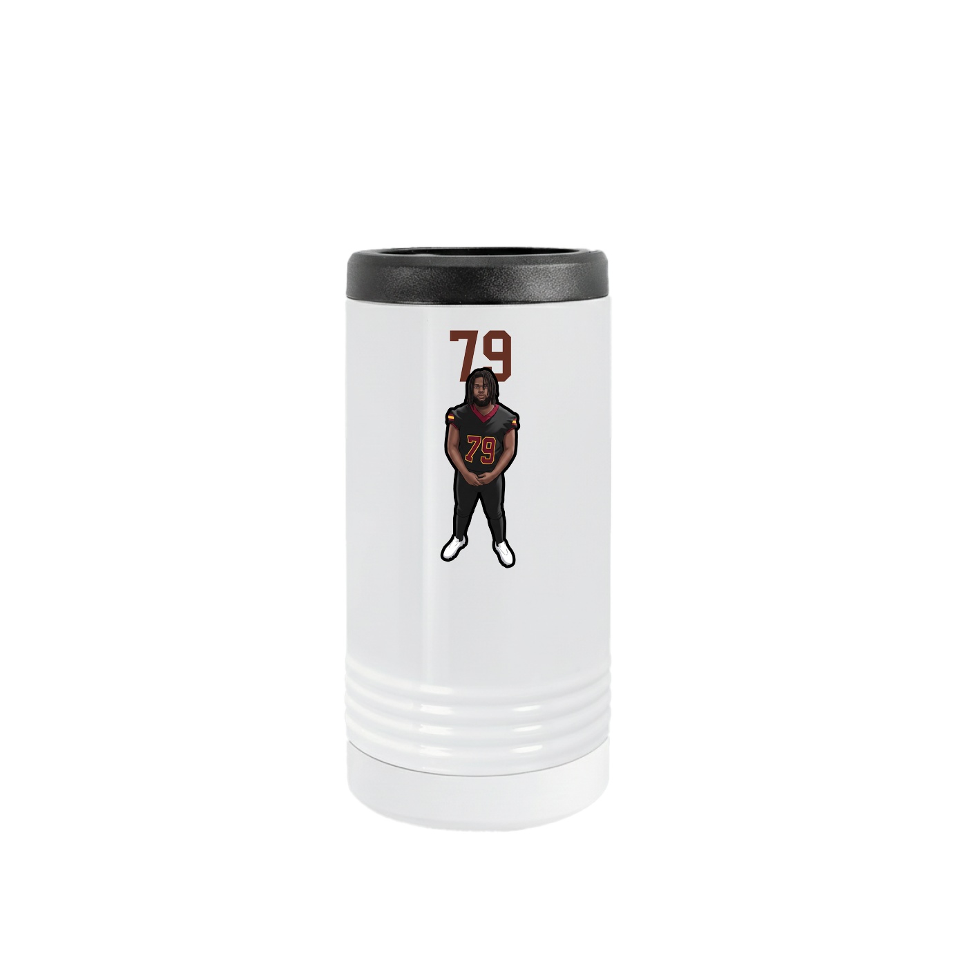 Slim Beverage Holder — Number Top in White