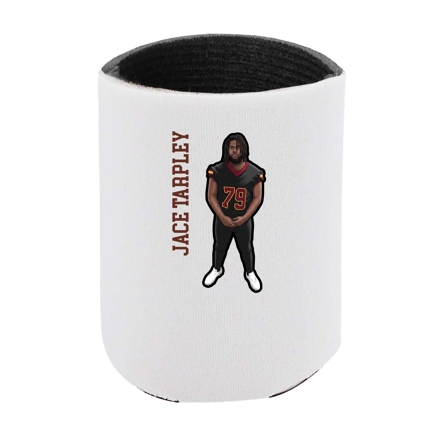 Can Holder — Name Vertical in White