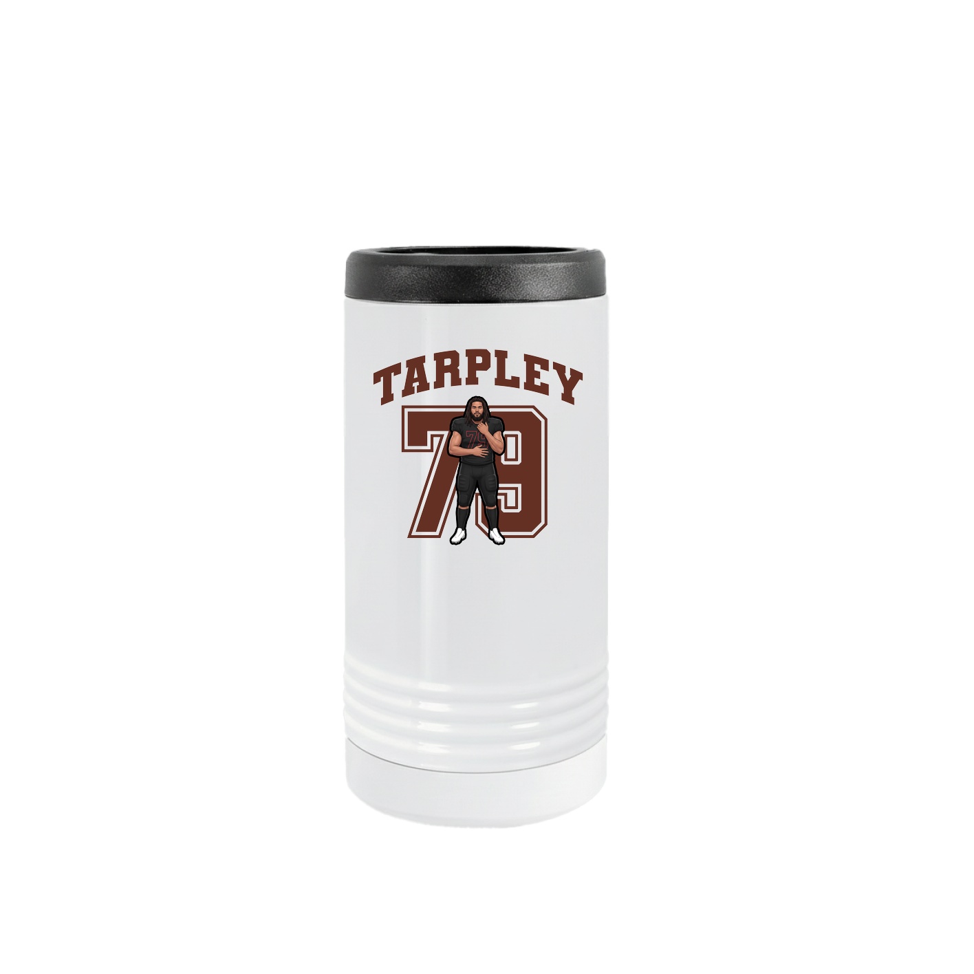 Slim Beverage Holder — Number in White
