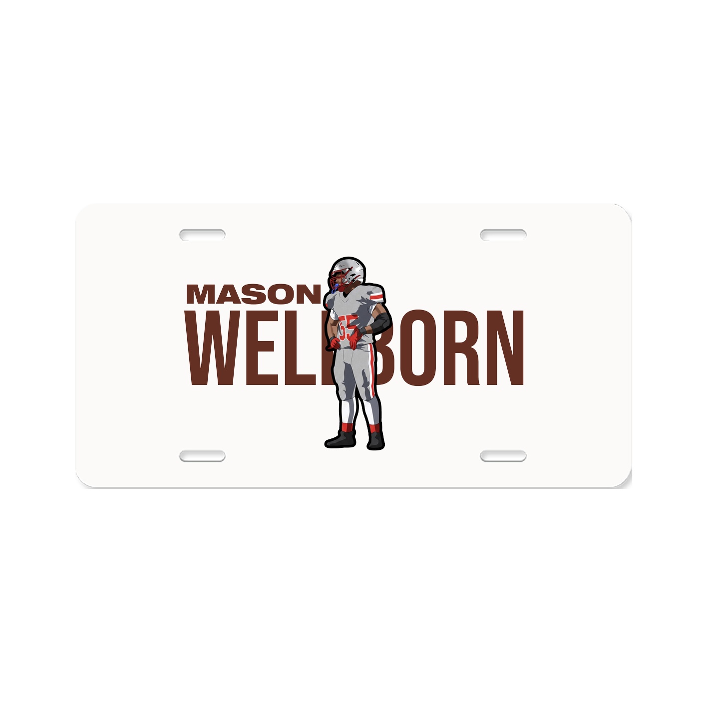 License Plate — Player Name in Classic