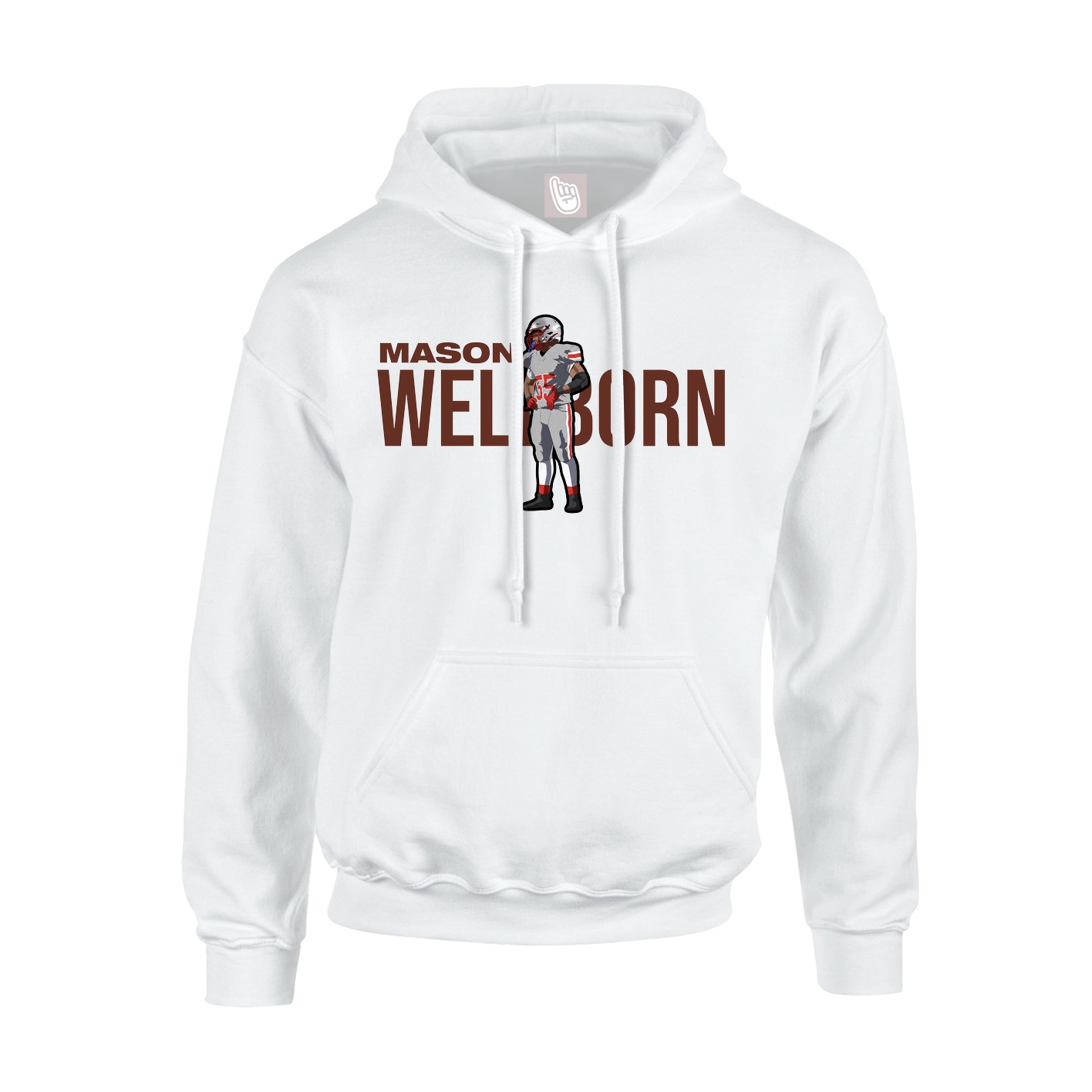 Hoodie — Player Name in White