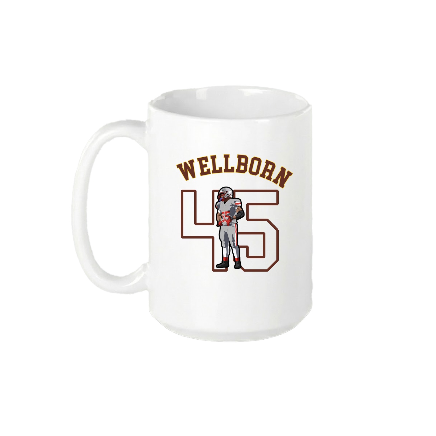 15oz Coffee Mug — Shirsey Arch in White