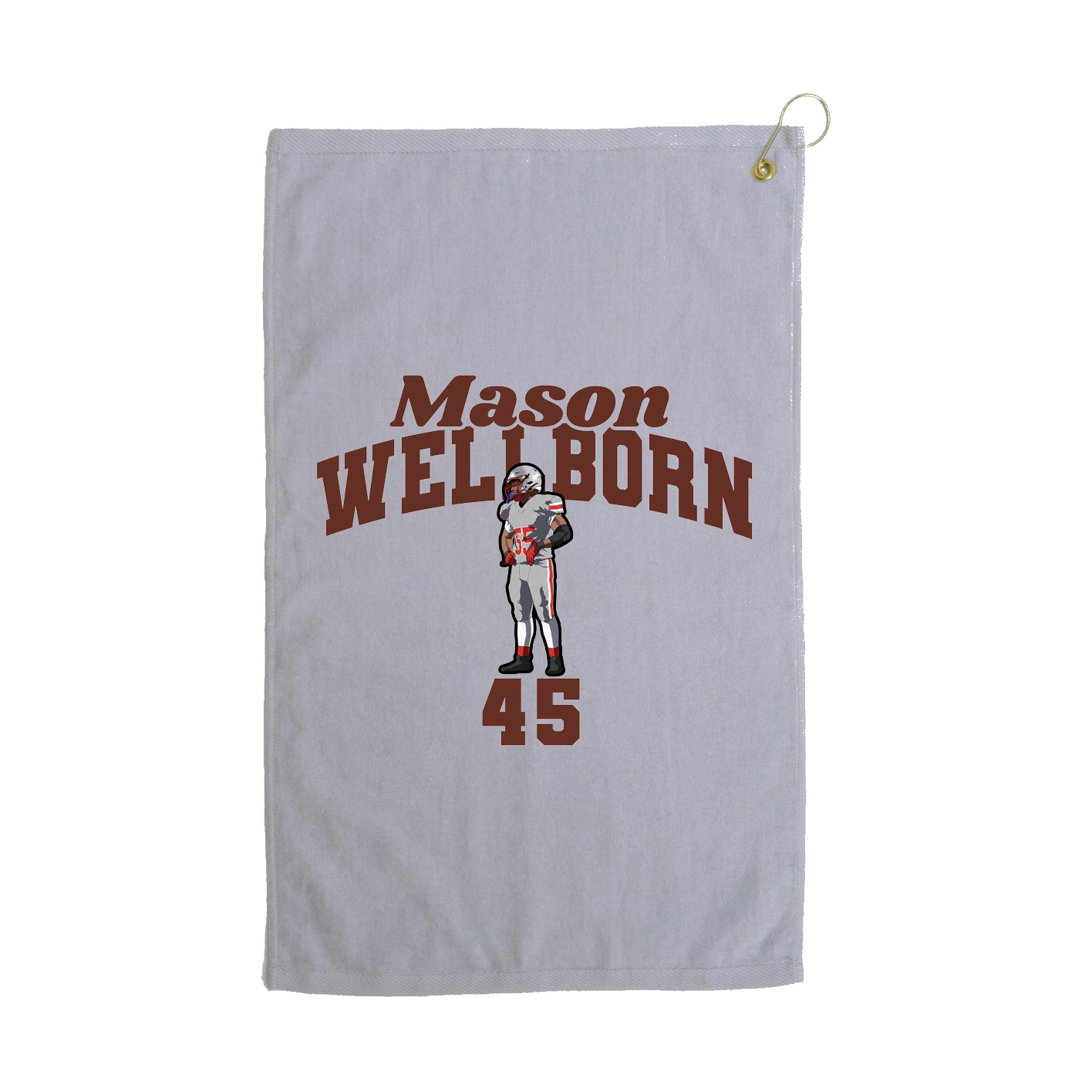 Golf Towel — Signature Arch in Grey