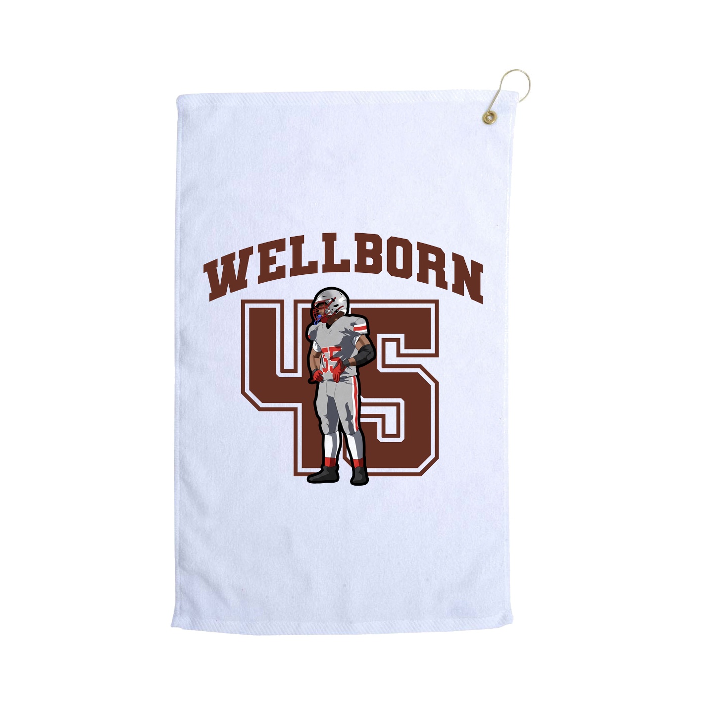 Golf Towel — Number in White