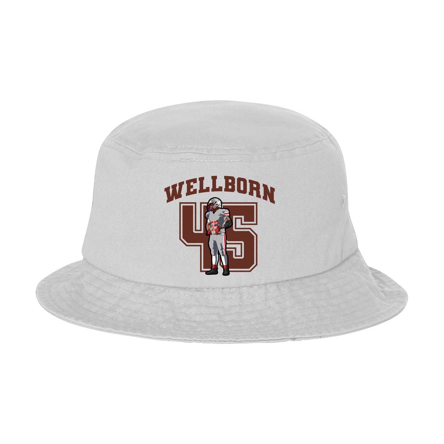 Bucket Cap — Number in White