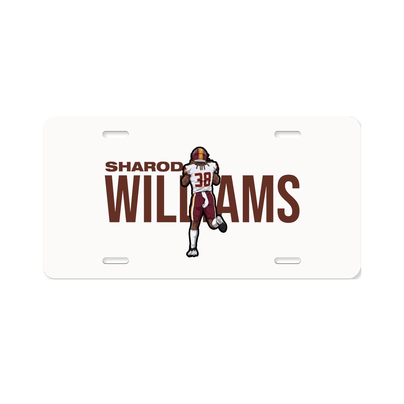 License Plate — Player Name in Classic