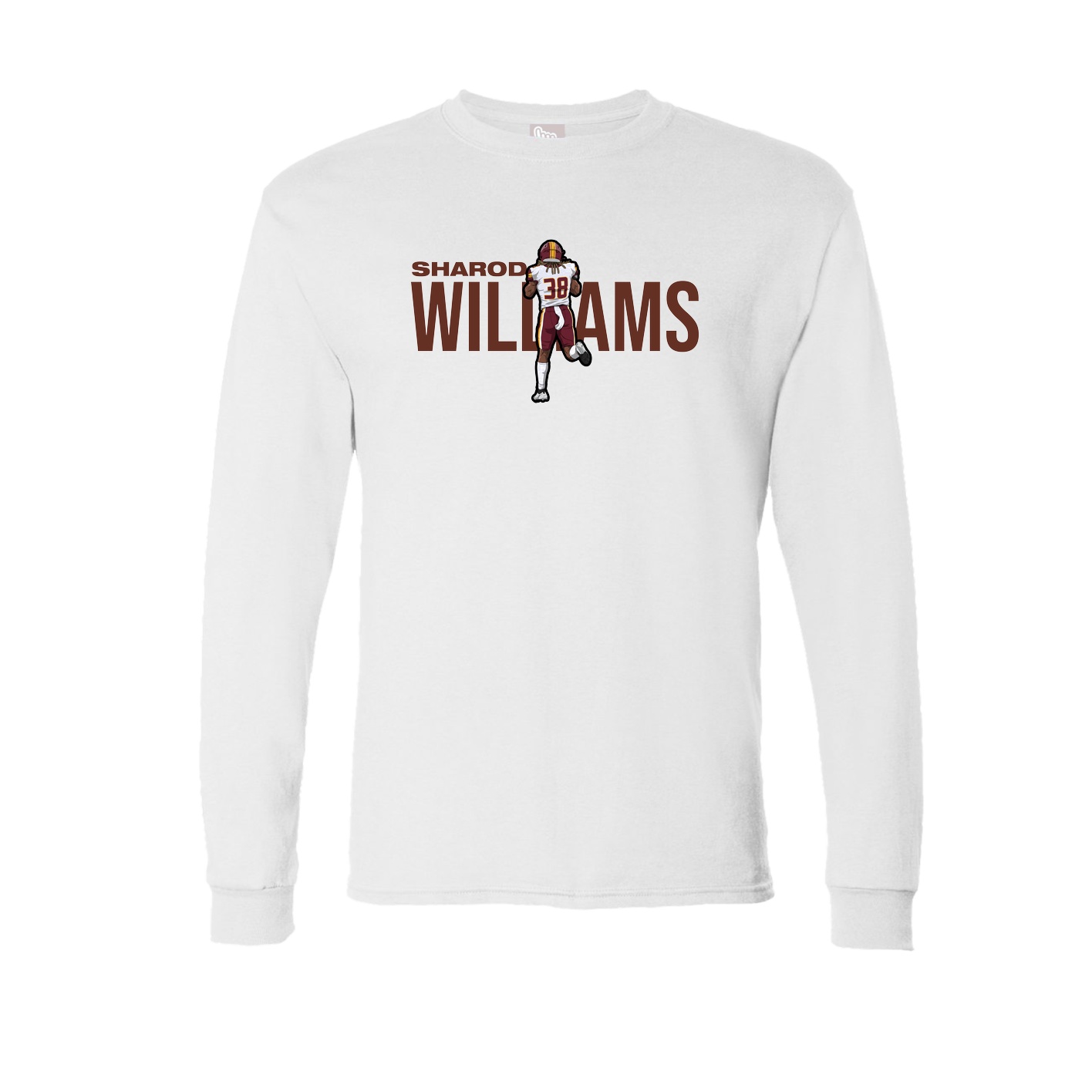 Long Sleeve Tee — Player Name in White