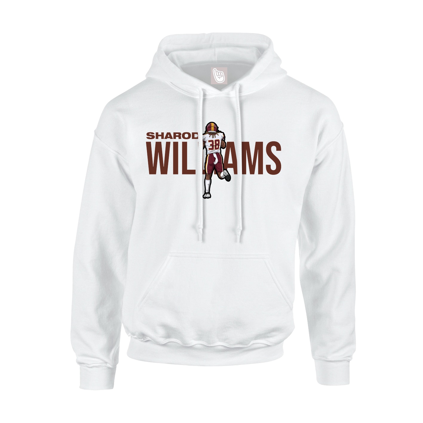 Youth Hoodie — Player Name in White