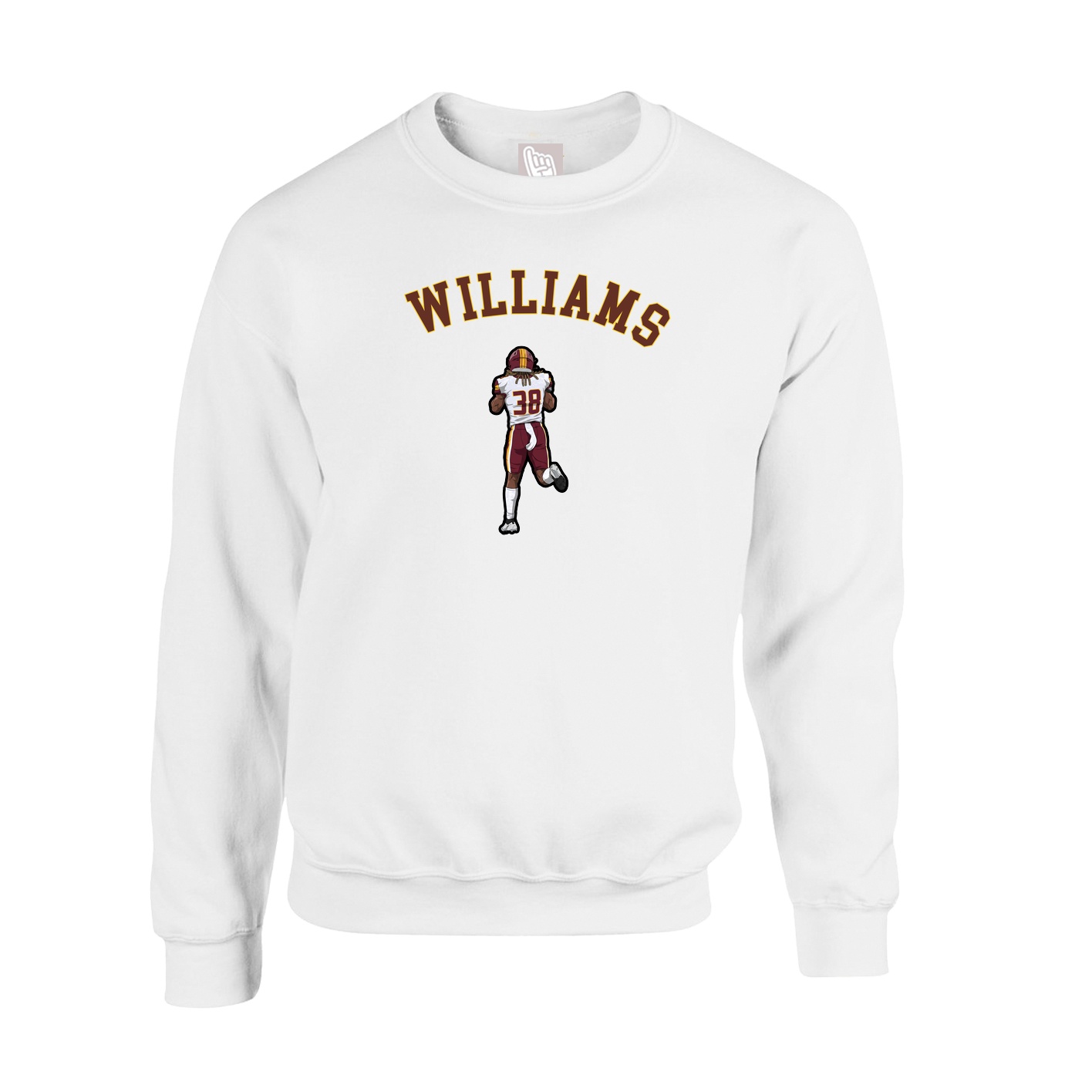 Fleece Crew — Shirsey Arch in White