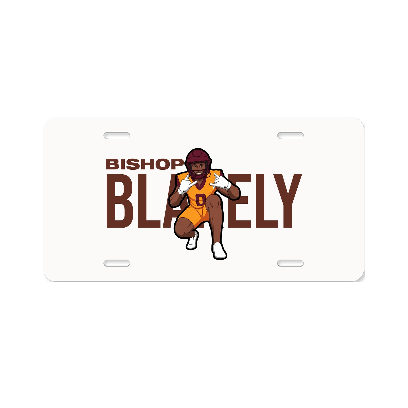 License Plate — Player Name in Classic