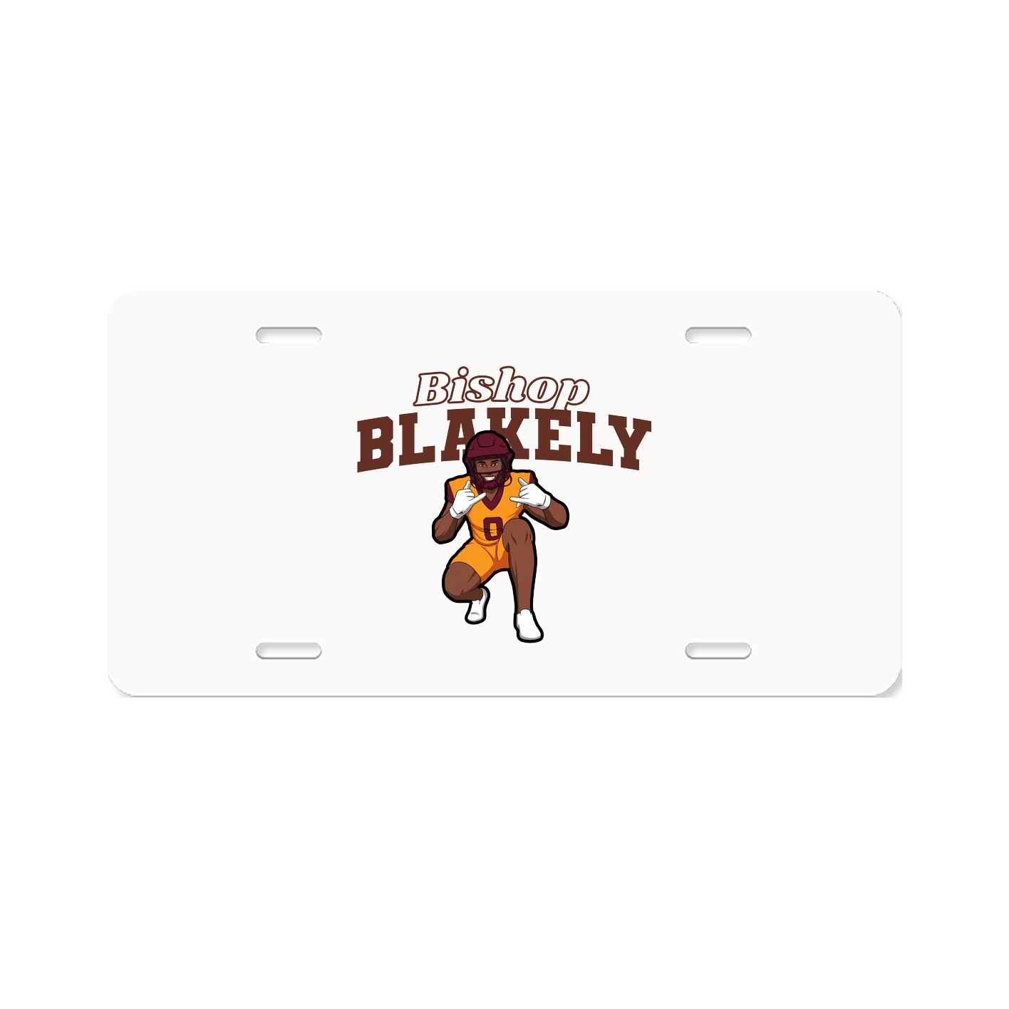License Plate — Name Arch in Classic
