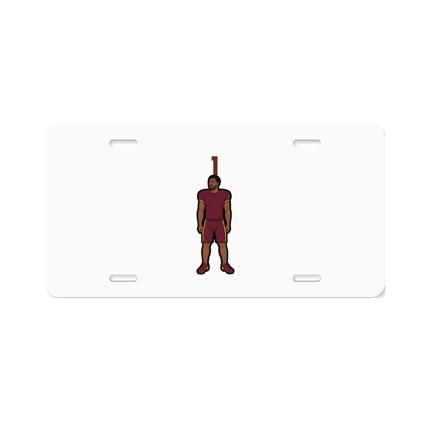 License Plate — Number Top in Classic