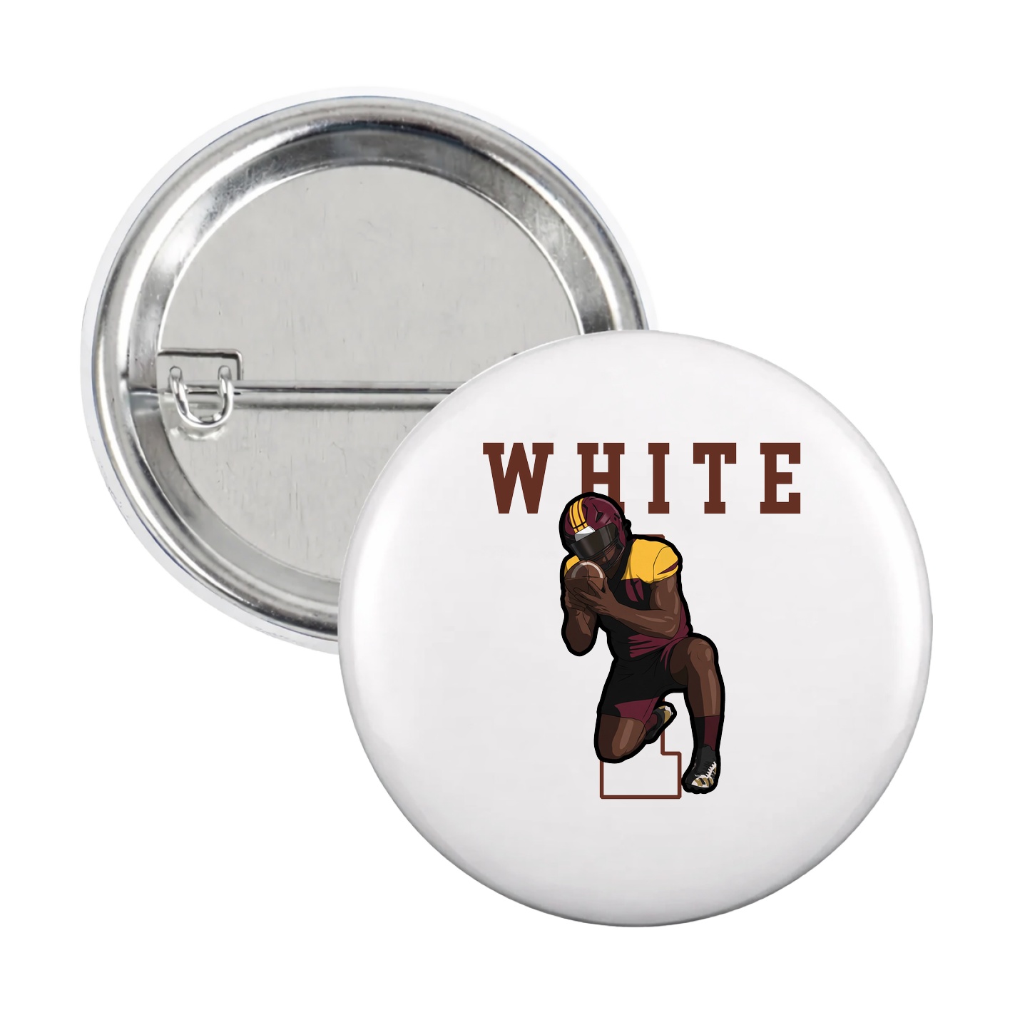 Game Day Button — Shirsey in White