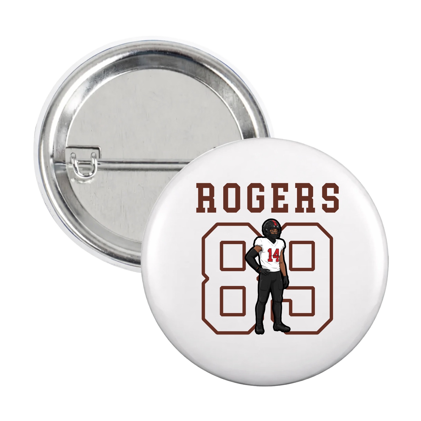 Game Day Button — Shirsey in White