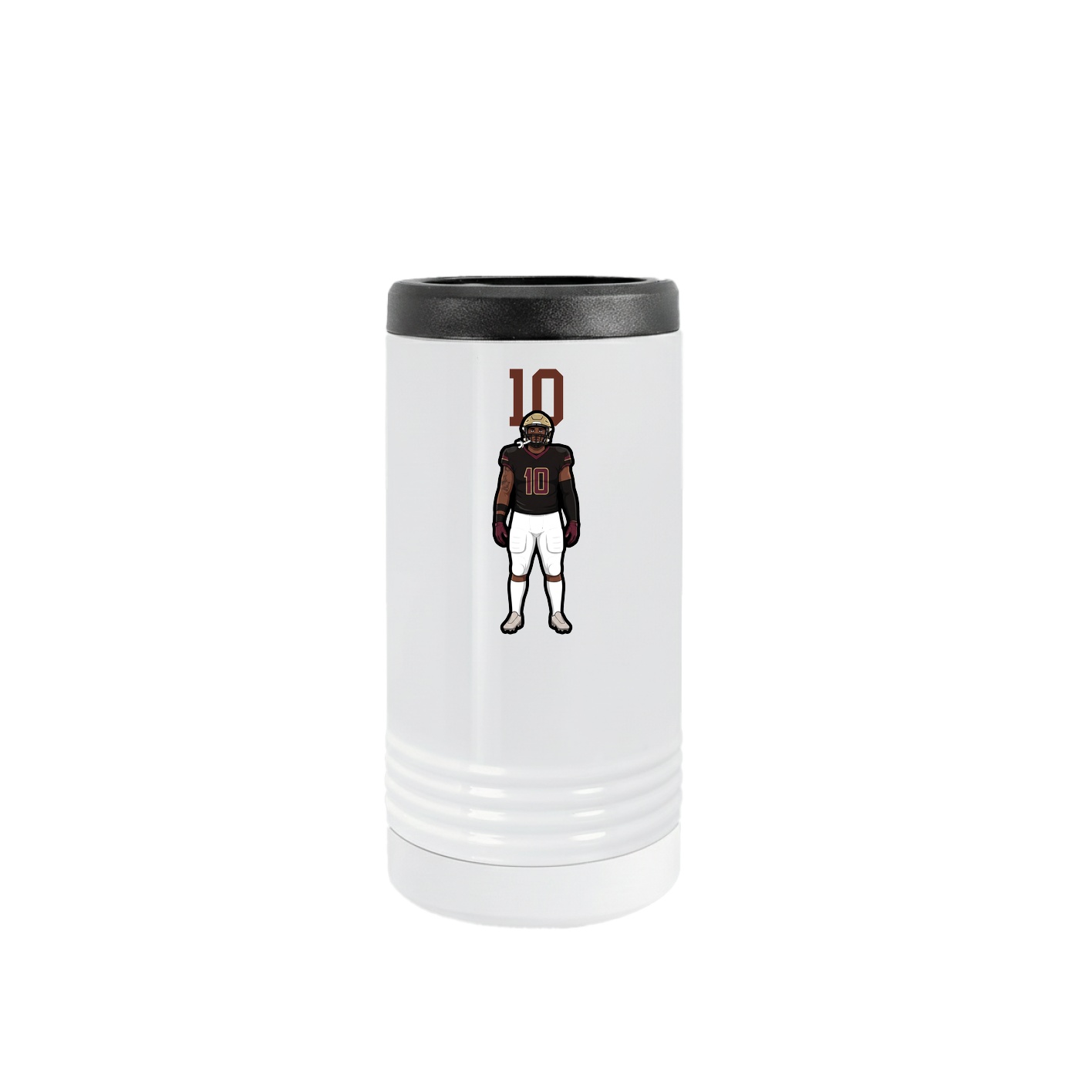 Slim Beverage Holder — Number Top in White