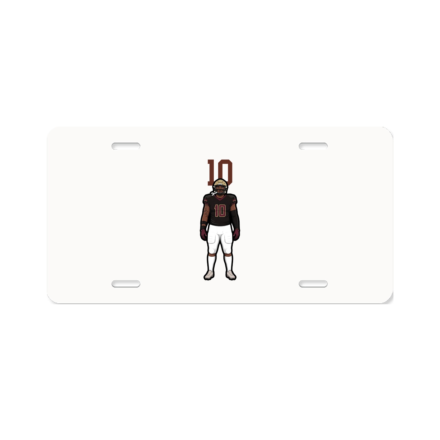 License Plate — Number Top in Classic