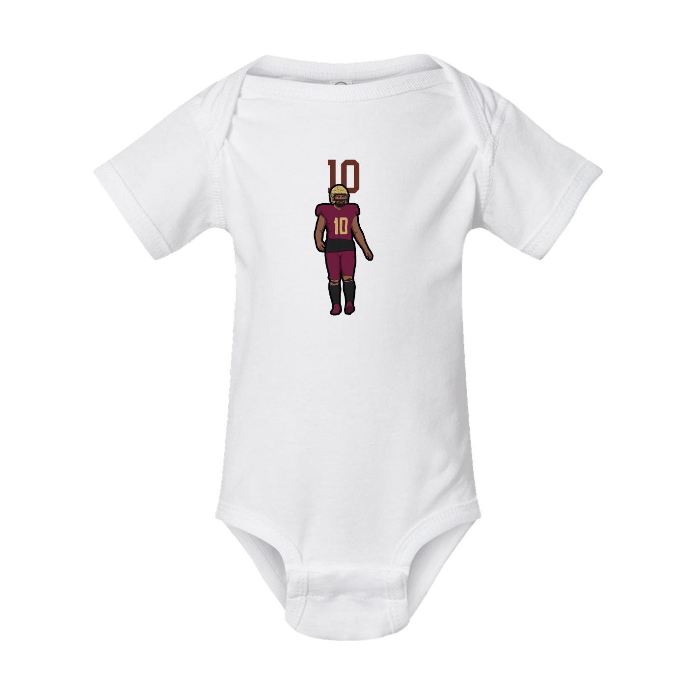 Baby Onesie — Number Top in White
