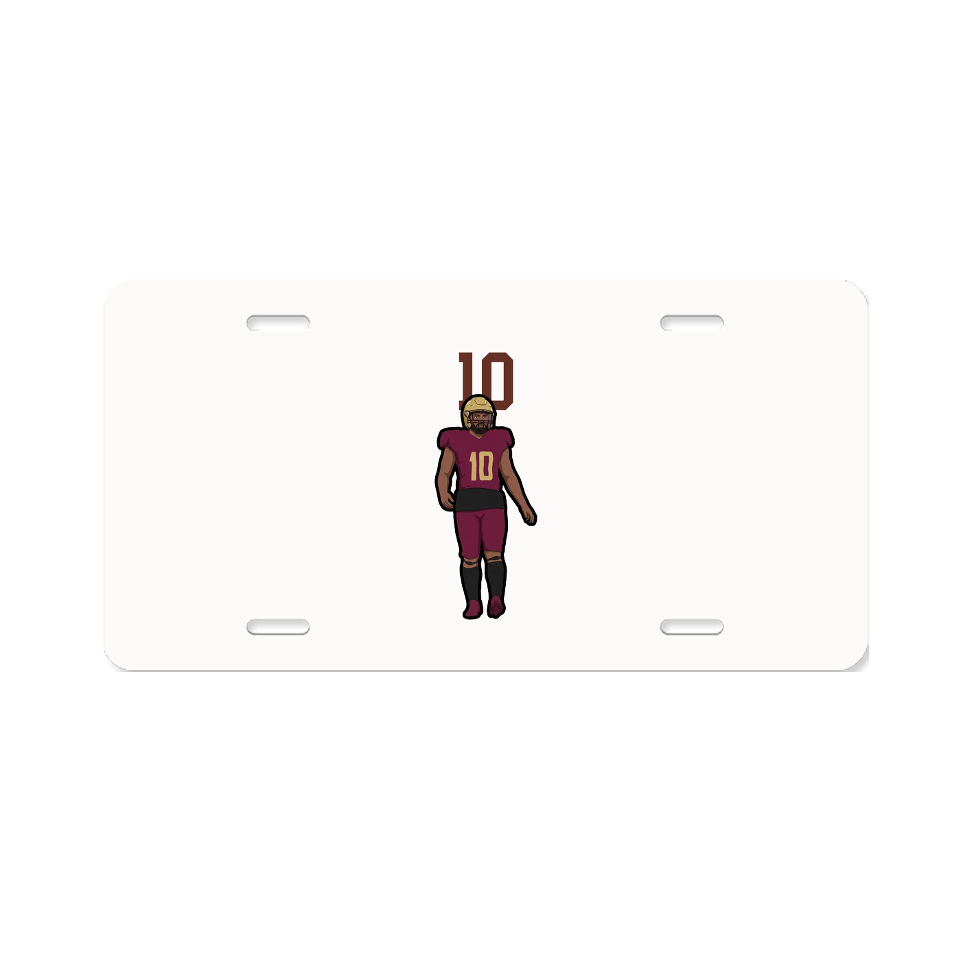 License Plate — Number Top in Classic