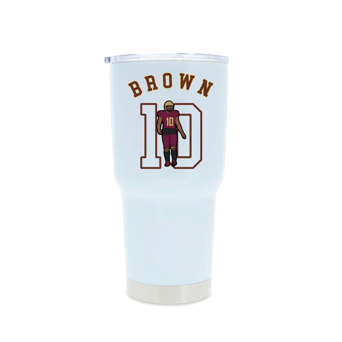30oz Stainless Steel Tumbler — Shirsey Arch in White